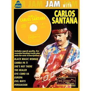 Jam With Carlos Santana Paperback Book Brand New with CD
